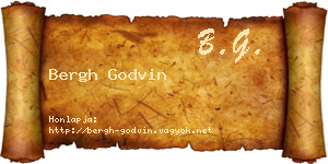 Bergh Godvin névjegykártya